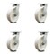 Service Caster 8 Inch Kingpinless Nylon Wheel Swivel Top Plate Caster, 4PK SCC-KP30S820-NYR-4 - alternate 1